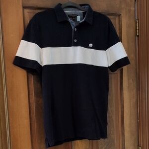 Banana Republic Navy and White Polo Shirt